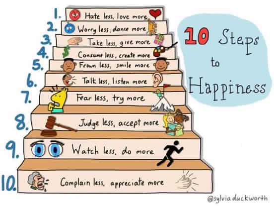 10 pasi catre fericire